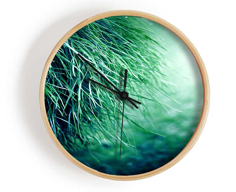 Pure Grass Clock - Wallart-Direct UK