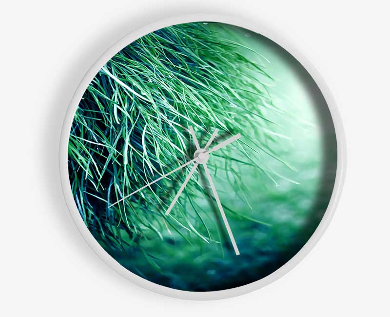 Pure Grass Clock - Wallart-Direct UK