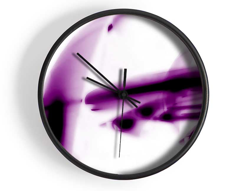 Purple Alien Planet Clock - Wallart-Direct UK