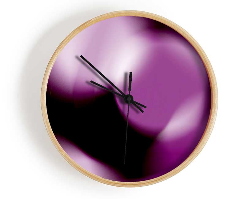 Purple Disco Clock - Wallart-Direct UK