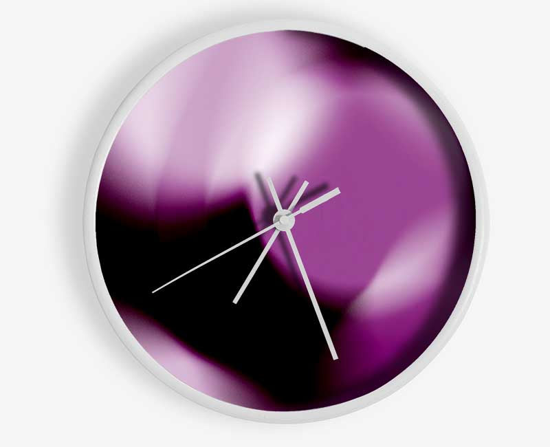 Purple Disco Clock - Wallart-Direct UK