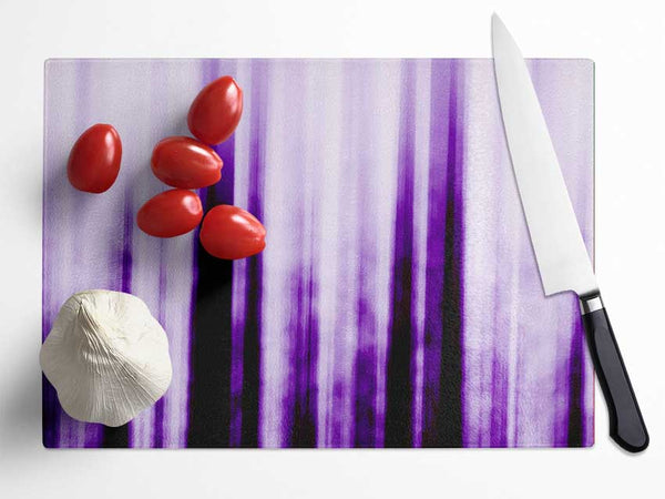 Purple Dream Glass Chopping Board