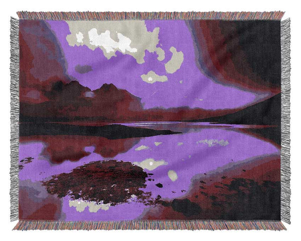 Purple Loch Dusk Woven Blanket