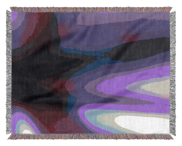 Purple Shadow Woven Blanket