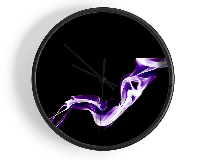 Purple Silk Clock - Wallart-Direct UK