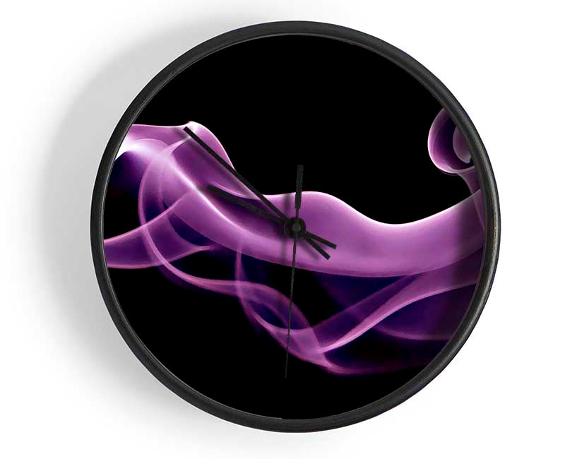 Purple Smoke Clock - Wallart-Direct UK