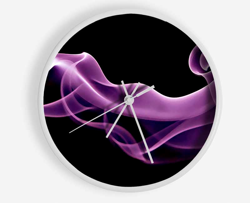 Purple Smoke Clock - Wallart-Direct UK