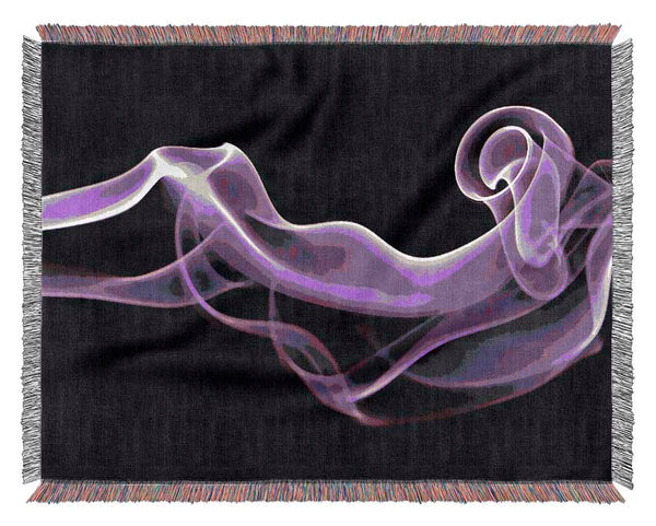 Purple Smoke Woven Blanket