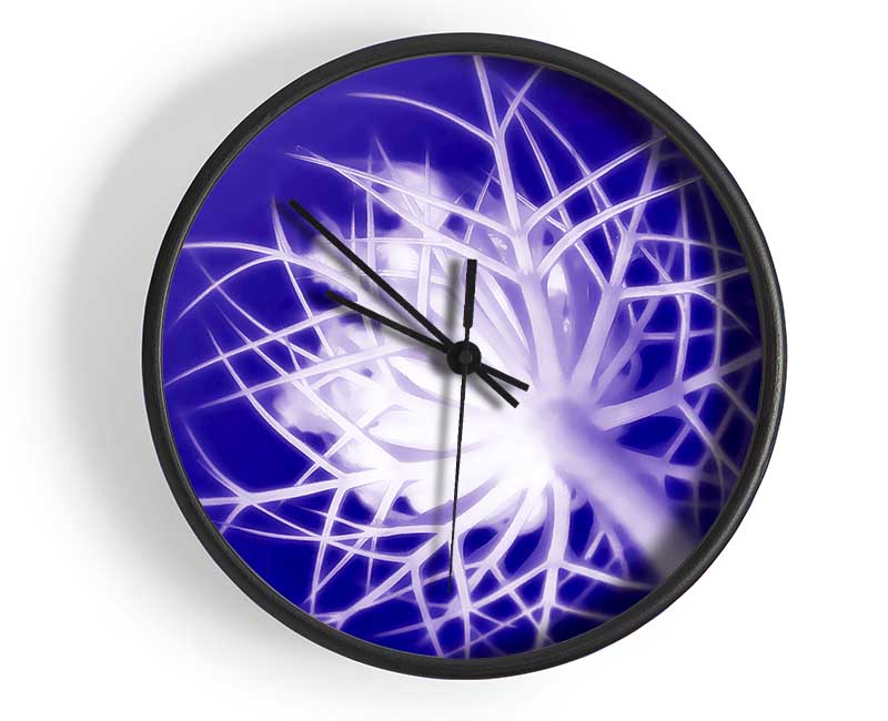 Purple Thorns Clock - Wallart-Direct UK