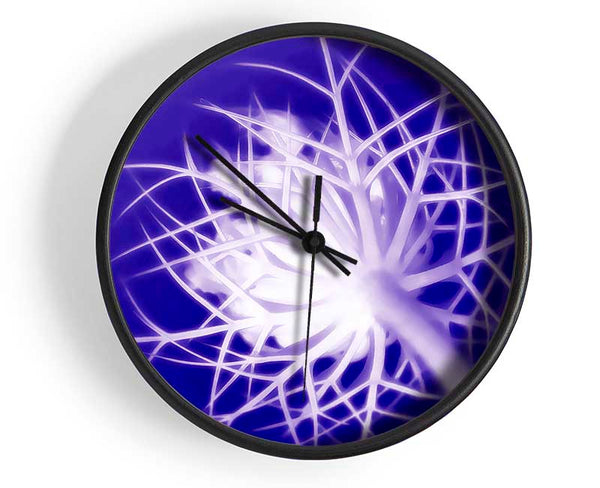 Purple Thorns Clock - Wallart-Direct UK