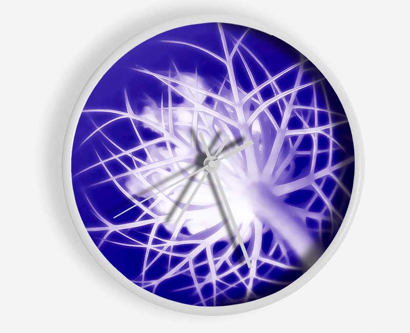 Purple Thorns Clock - Wallart-Direct UK