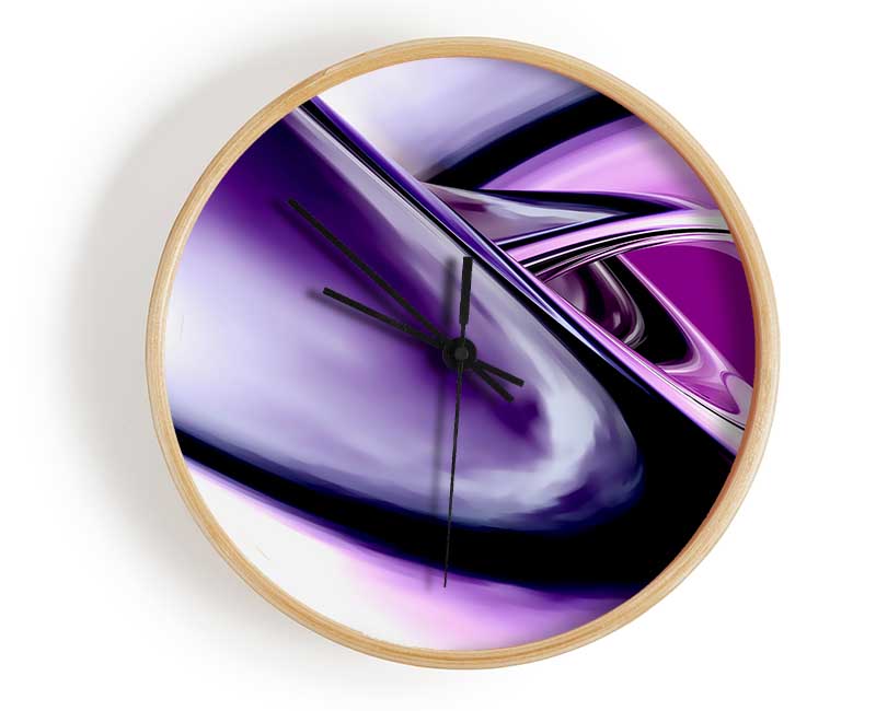 Purple Time Tunnel Clock - Wallart-Direct UK