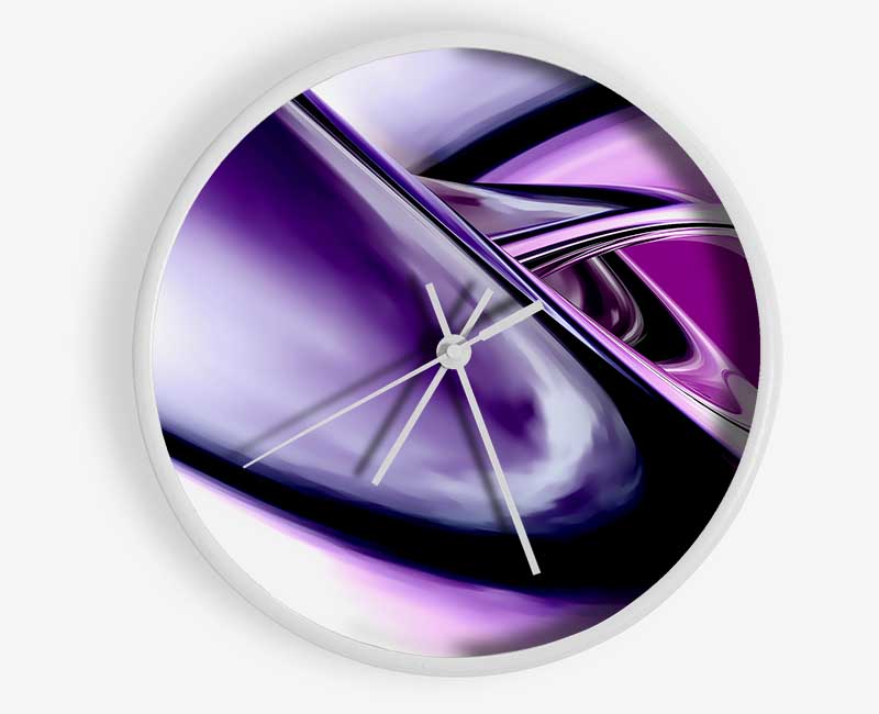 Purple Time Tunnel Clock - Wallart-Direct UK