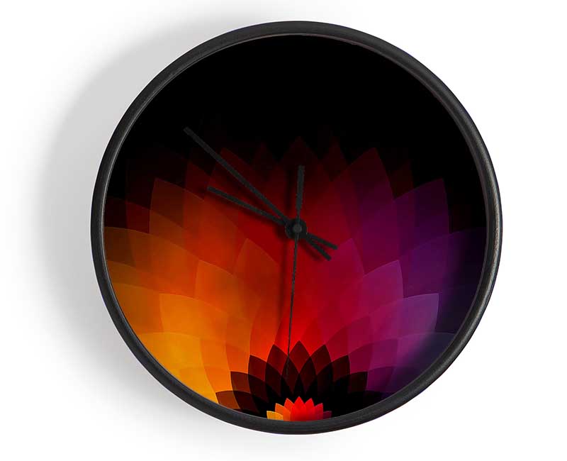 Rainbow Pyramids Clock - Wallart-Direct UK