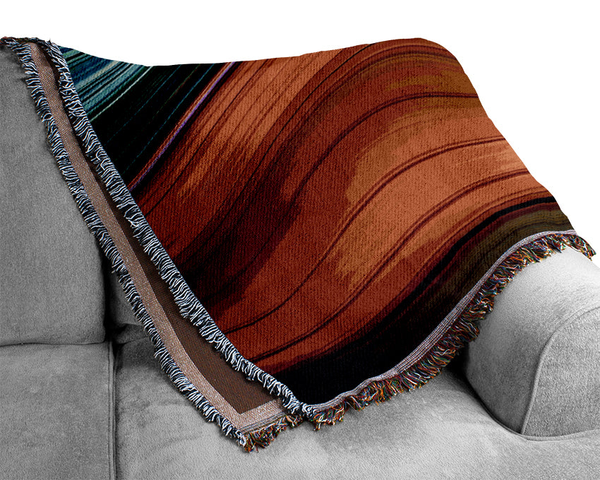 Rainbow Flow Woven Blanket