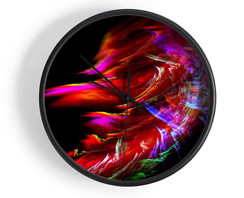 Rainbow Inferno Clock - Wallart-Direct UK