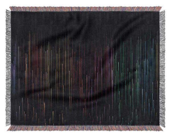 Rainbow Lines Woven Blanket