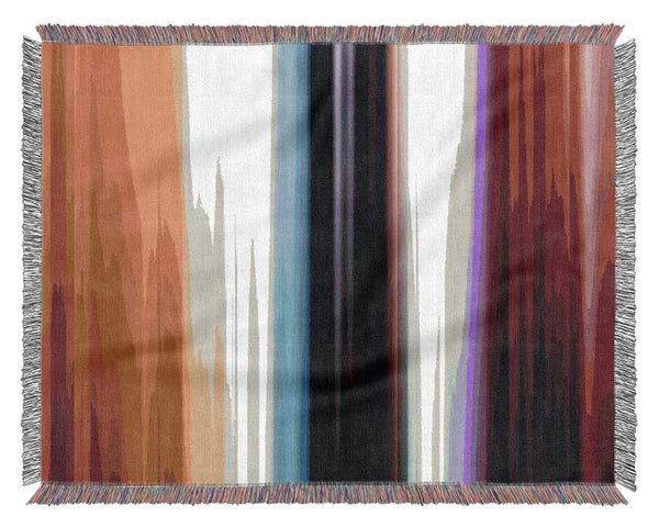 Rainbow Stripes Woven Blanket