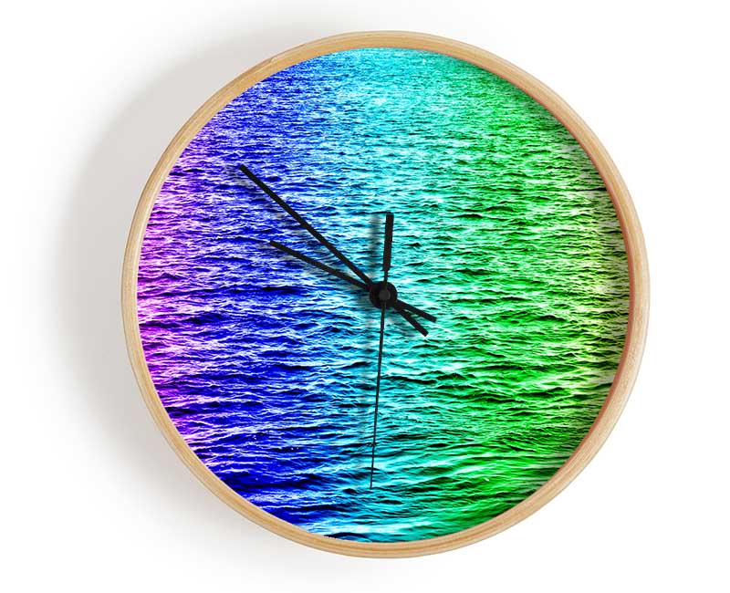 Rainbow Waters Clock - Wallart-Direct UK