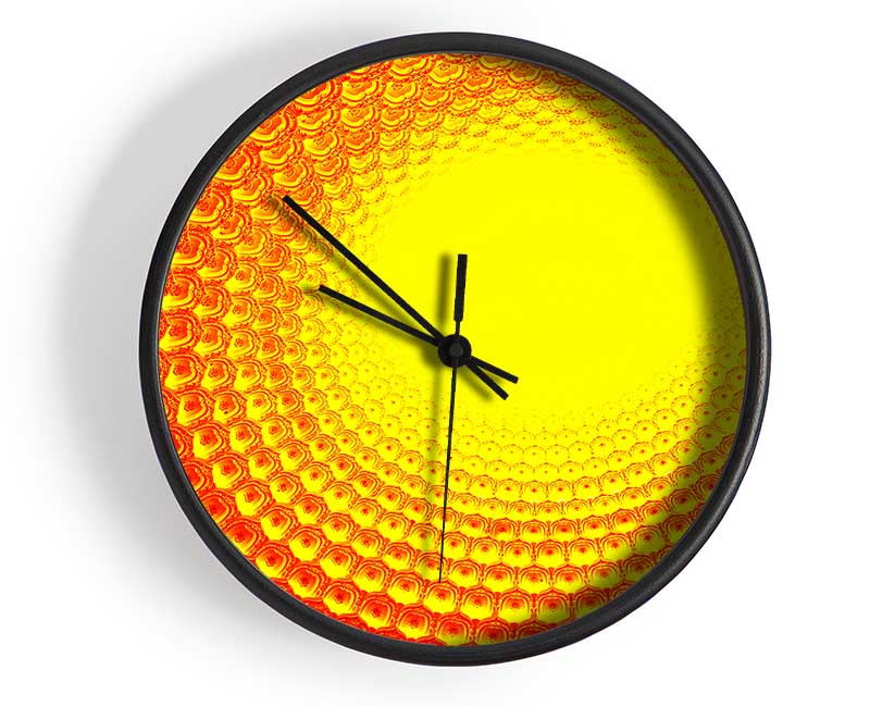 Rays Of The Golden Sun Clock - Wallart-Direct UK