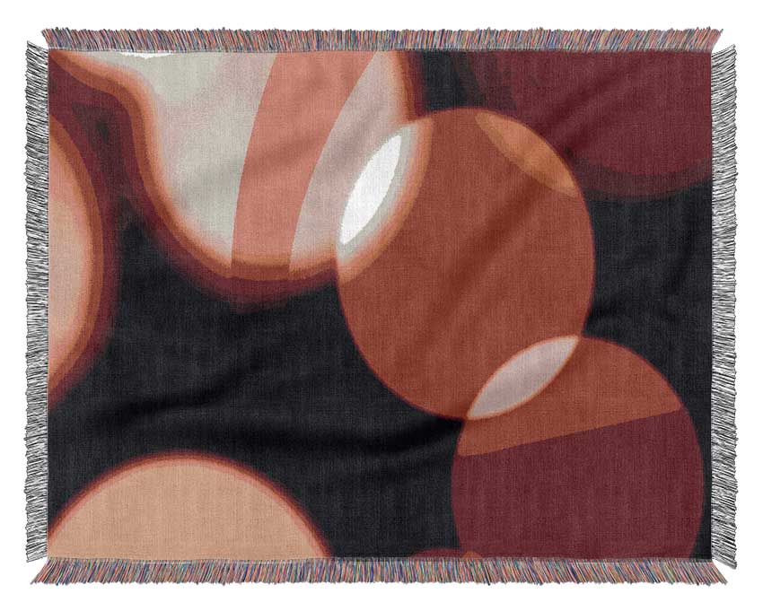 Red Disco Lights Woven Blanket