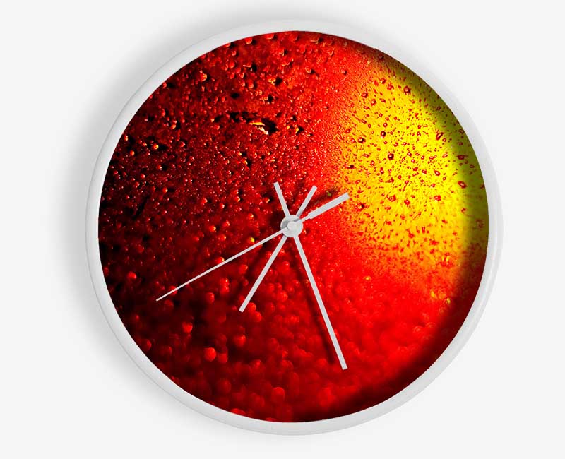 Red Drops Clock - Wallart-Direct UK