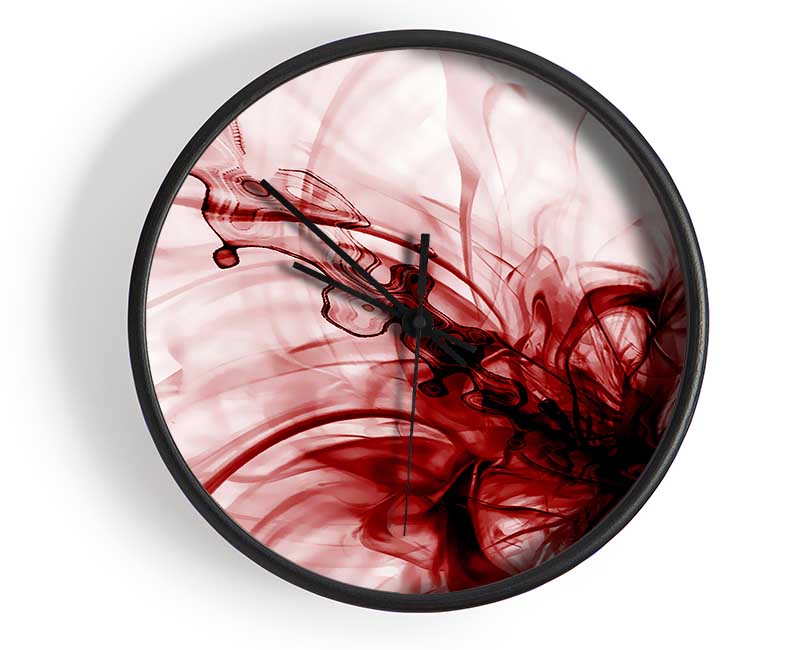 Red Explosion Clock - Wallart-Direct UK