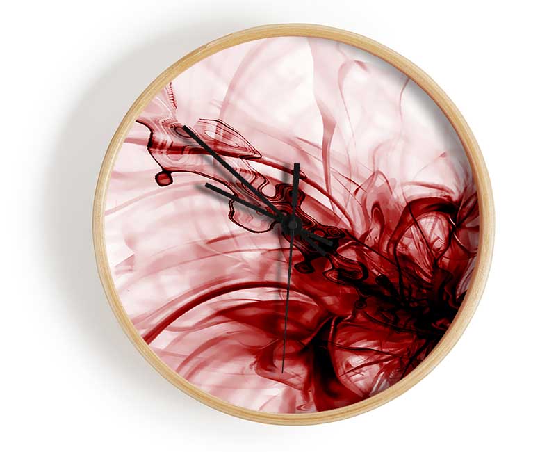 Red Explosion Clock - Wallart-Direct UK