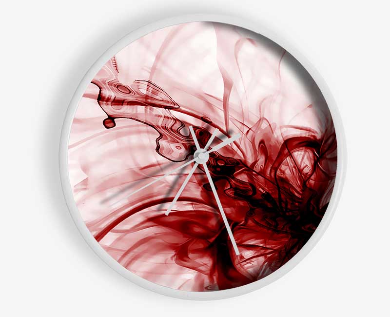 Red Explosion Clock - Wallart-Direct UK