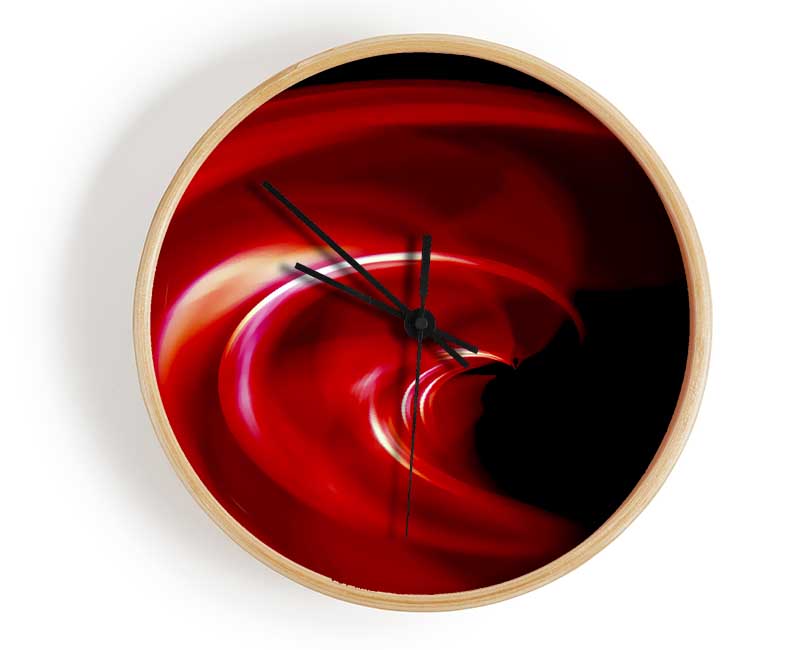 Red Galaxy Twist Clock - Wallart-Direct UK