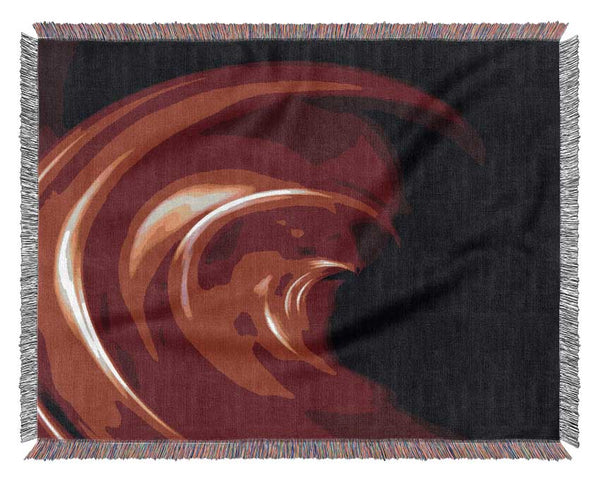 Red Galaxy Twist Woven Blanket