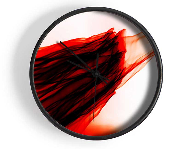 Red Passing Through Clock - Wallart-Direct UK