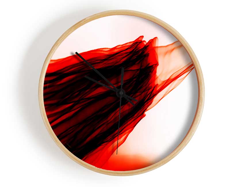 Red Passing Through Clock - Wallart-Direct UK