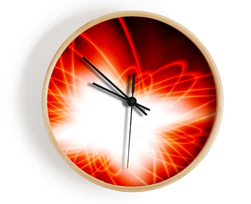 Red Star Explosion Clock - Wallart-Direct UK