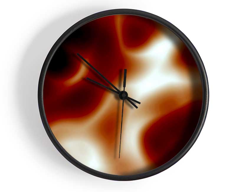 Red Whirl Clock - Wallart-Direct UK