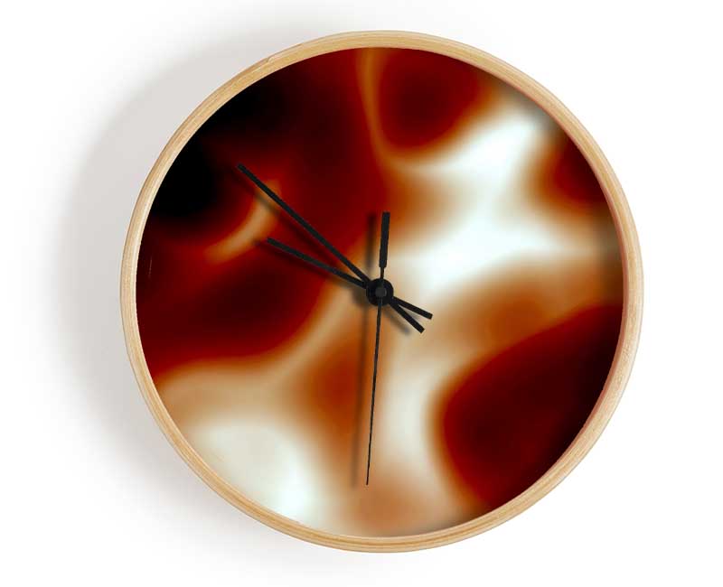 Red Whirl Clock - Wallart-Direct UK