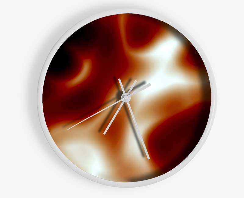 Red Whirl Clock - Wallart-Direct UK