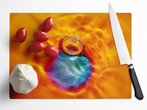 Ripple Slash Glass Chopping Board