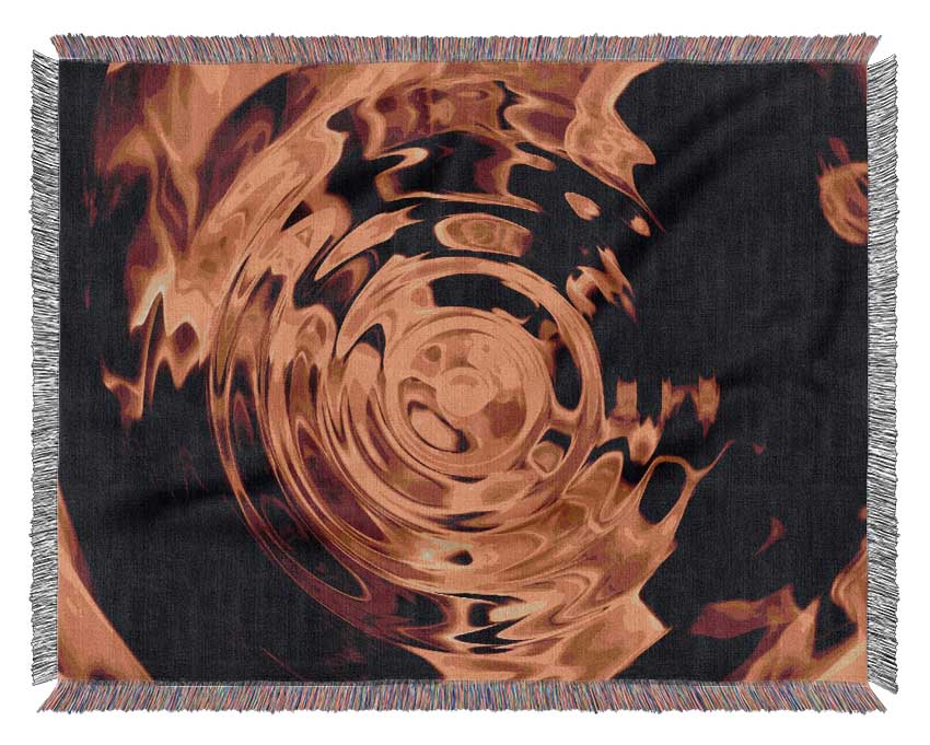 Rippled Flame Woven Blanket