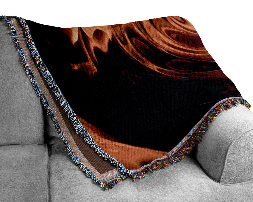 Rippled Flame Woven Blanket