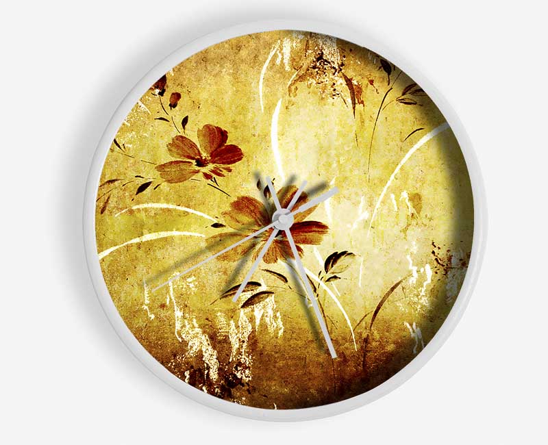 Shower Of Golden Light Clock - Wallart-Direct UK