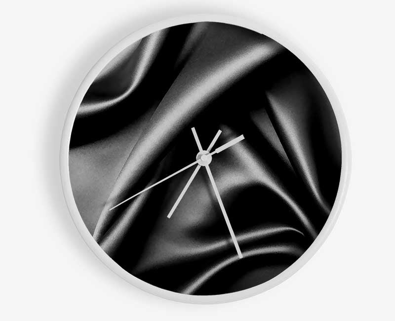 Silk Black Clock - Wallart-Direct UK