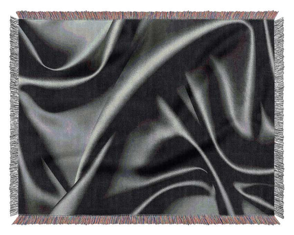 Silk Black Woven Blanket