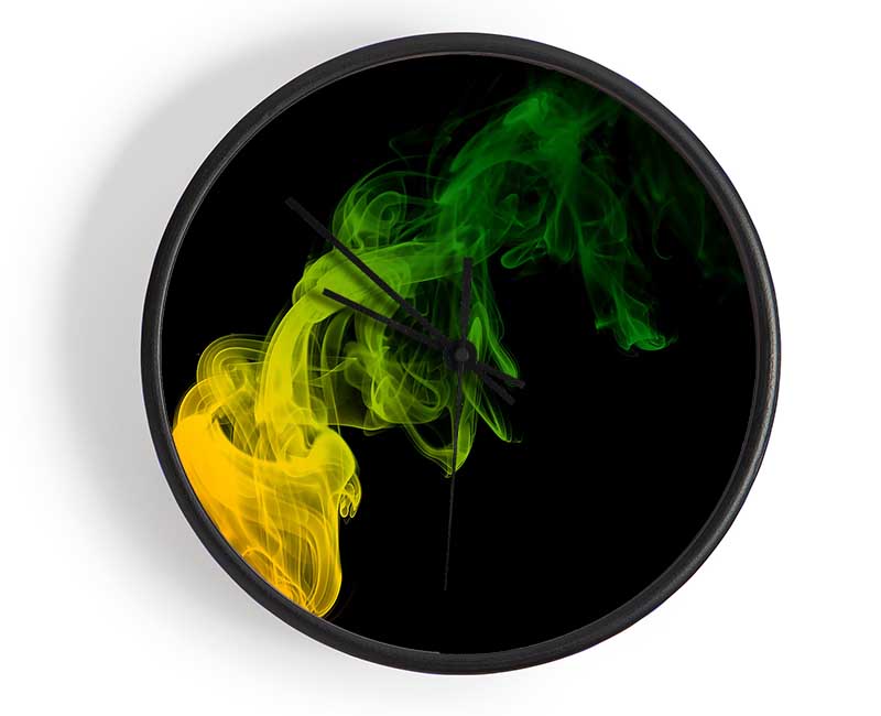 Smoke Twist Rainbow Clock - Wallart-Direct UK