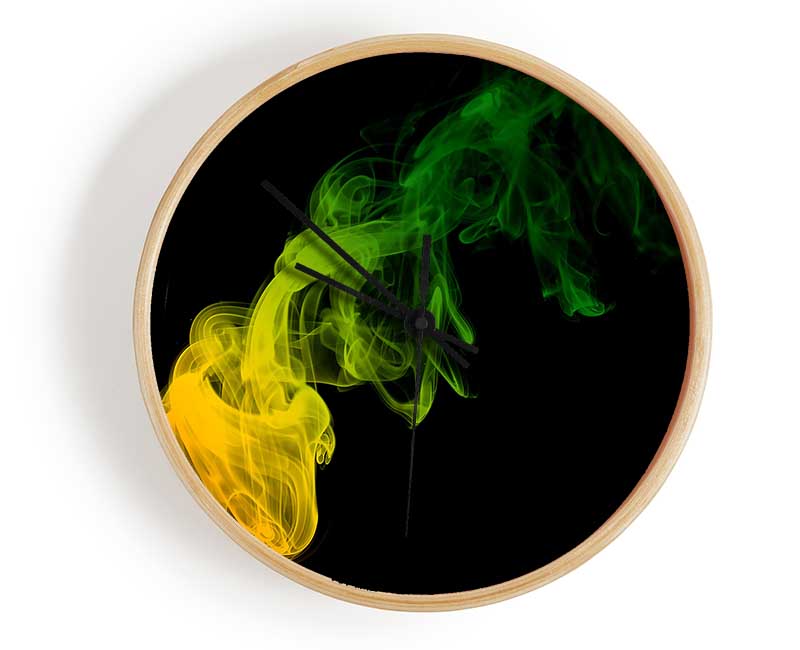 Smoke Twist Rainbow Clock - Wallart-Direct UK