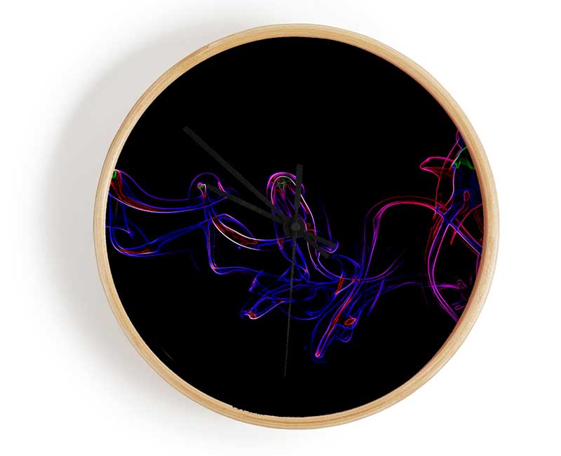 Smoke Dance Clock - Wallart-Direct UK