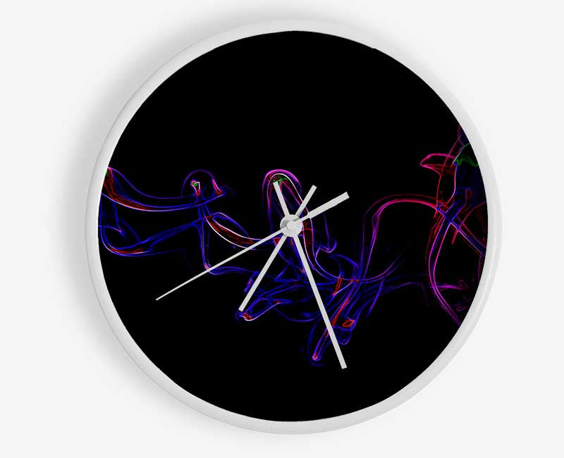 Smoke Dance Clock - Wallart-Direct UK