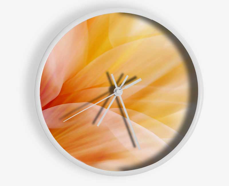 Soft Silk Reflections Clock - Wallart-Direct UK