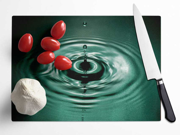 Splash Emerald Glass Chopping Board