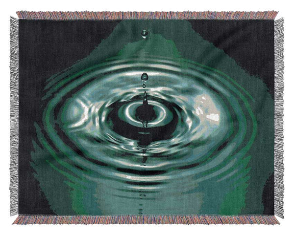 Splash Emerald Woven Blanket